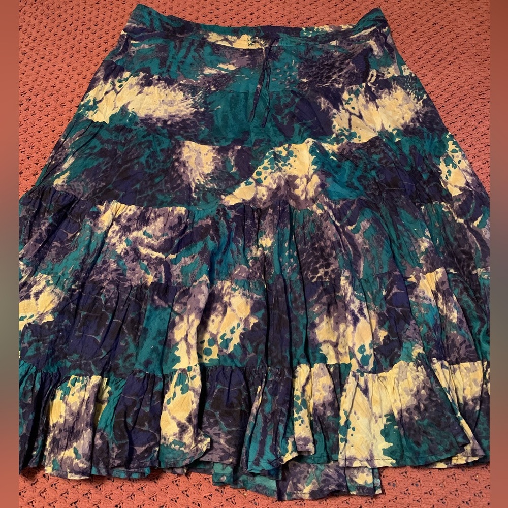Multicolored Midi Skirt
